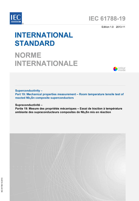 Cover IEC 61788-19:2013